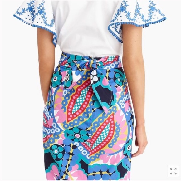 J. Crew Tie-back tulip skirt Ratti kaleidoscope floral - Picture 3 of 8